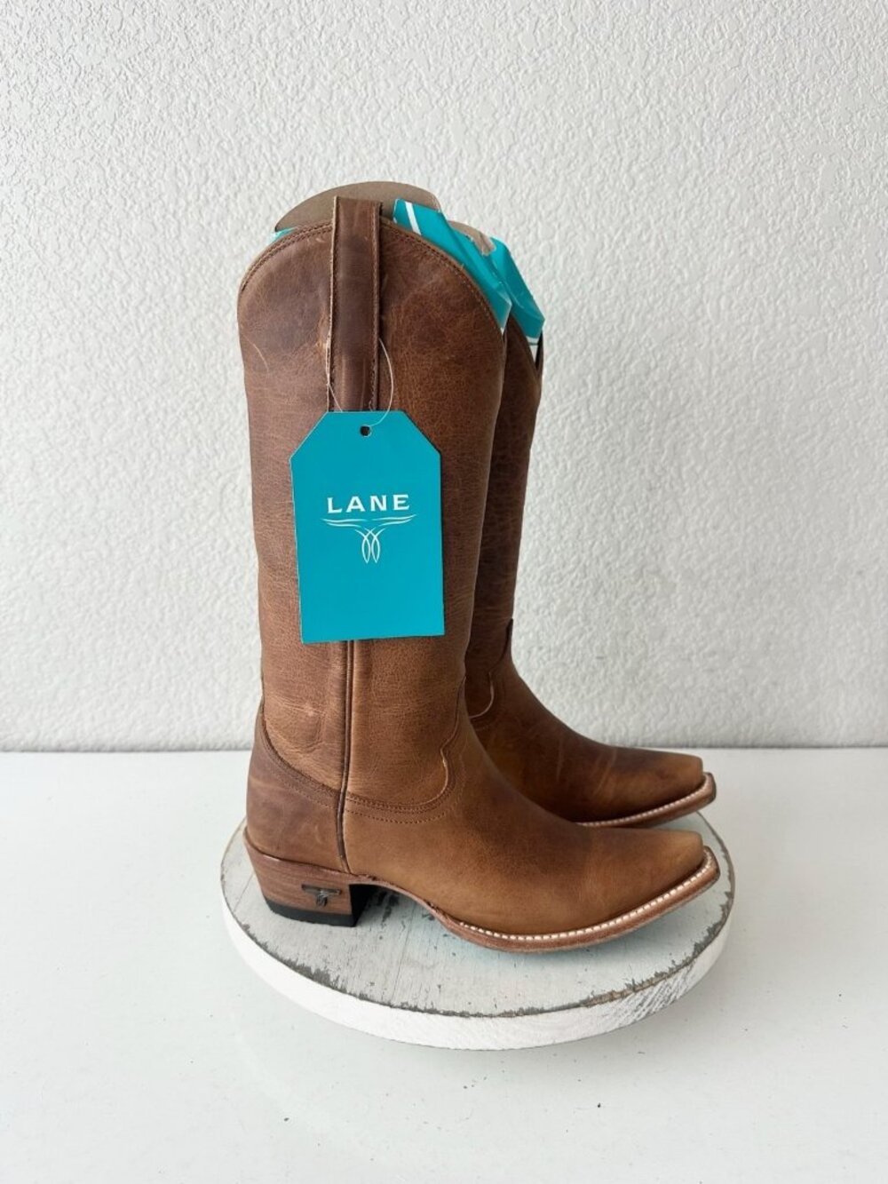 Lane EMMA JANE Desert Clay Cowboy Boots Western Cowgirl Mid Calf Snip Toe 5.5